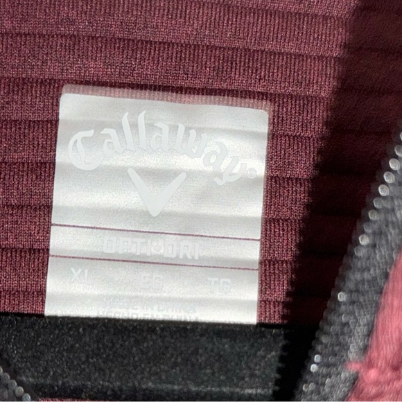 Callaway Maroon Opti-Dri Pullover - Picture 2 of 4